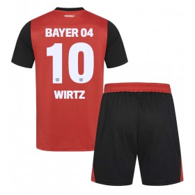 Bayer Leverkusen Florian Wirtz #10 Hemmakläder Barn 2024-25 Kortärmad (+ Korta byxor)